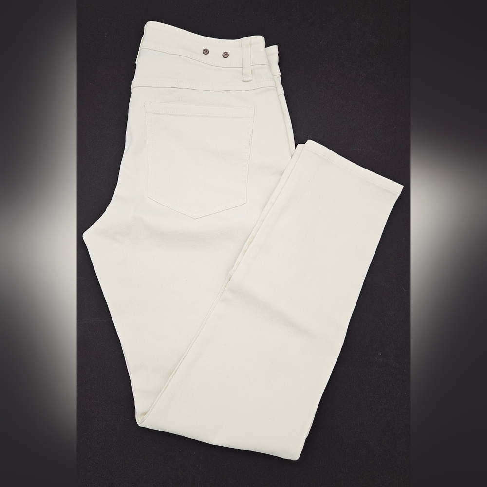Cabi skinny curvy jeans EUC SIZE 10 White Pants Womens